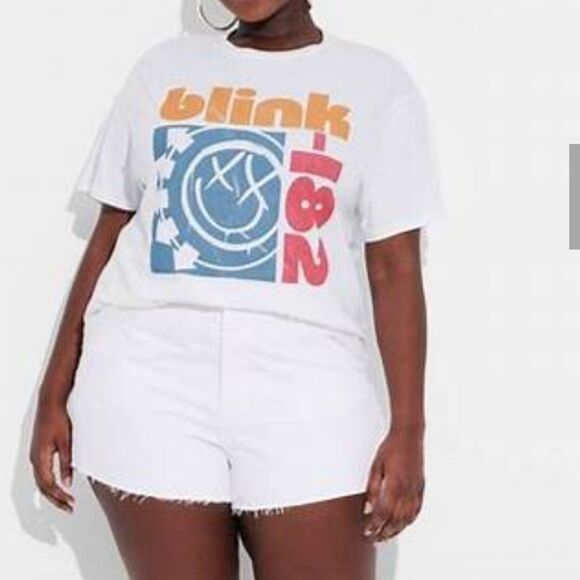 🆕️👕Blink 182 Rock Band T-Shirt, 2XL - Wht - Picture 1 of 4